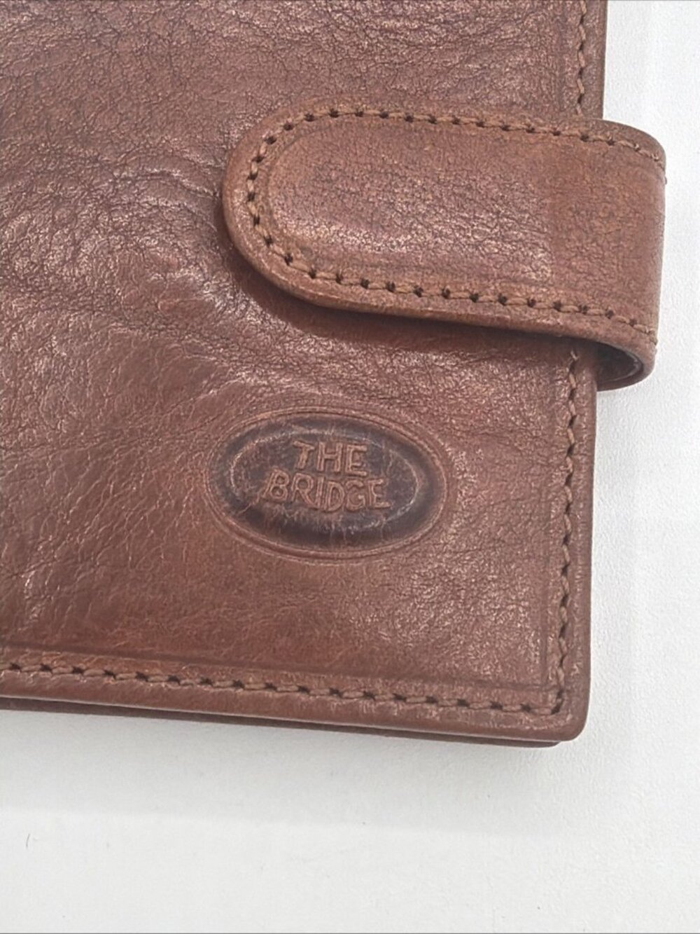 The Bridge Italian Leather Bi-fold Wallet, Brown, NWT - Picture 2 of 12